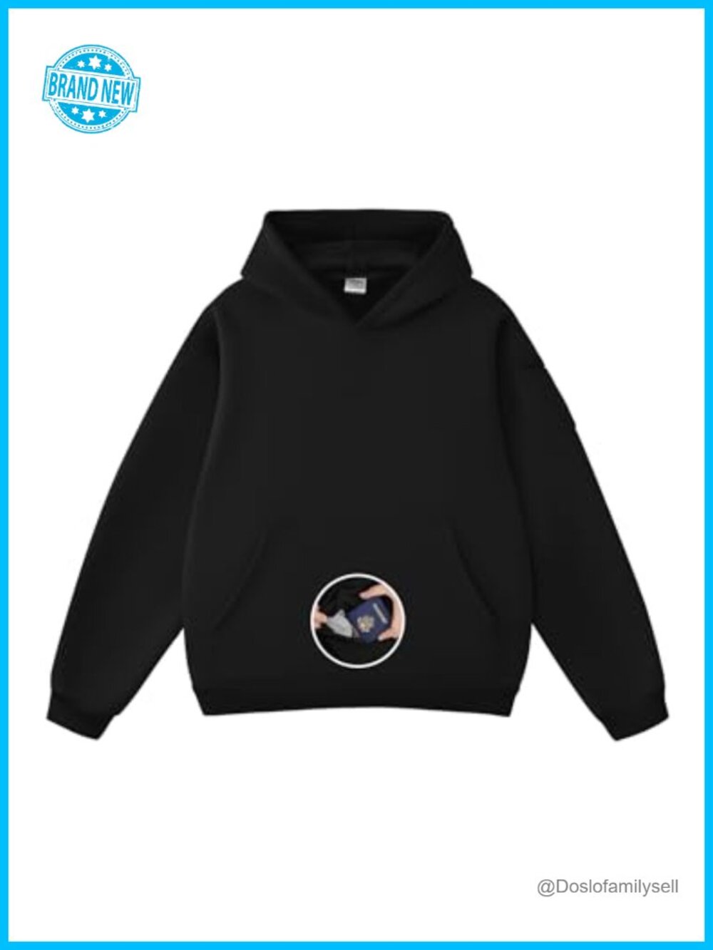 Oversized Hoodie Sweatshirt Pullover Hidden Pockets Fleece Unisex
